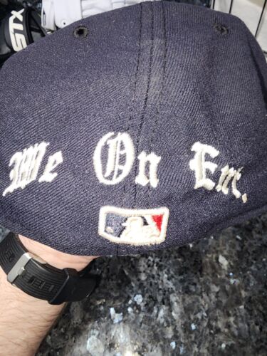 2008 NY Yankees Cap 59Fifty 7 5/8 New Era Fitted Hat Cool Base U.S.A Authentic - Picture 5 of 6