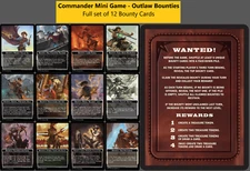MTG: Outlaws of Thunder Junction - Commander Bounty Card Set - Mini Game - NM/M