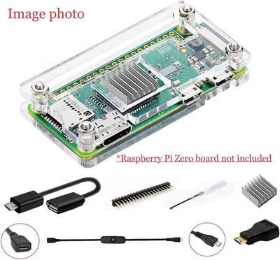 GeeekPi Raspberry Pi Zero 2 W Zero W Case 7 in 1 Basic Starter Kit GK-JPK-0332