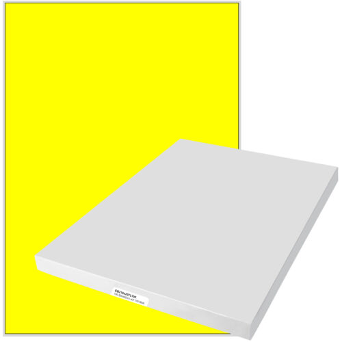 Etiketten DIN A4 210 x 297 mm NEON GELB selbstklebend 100er Pakete