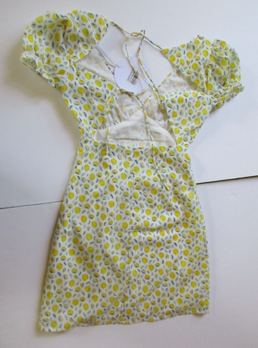 NWT Princess Polly KASEY MINI DRESS YELLOW MULTICOLOR size 0 US - Picture 6 of 6