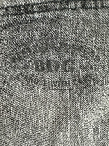 BDG Urban Outfitters Black Blue Carpenter Double Knee Workwear Rare Sz 27W - Picture 6 of 20