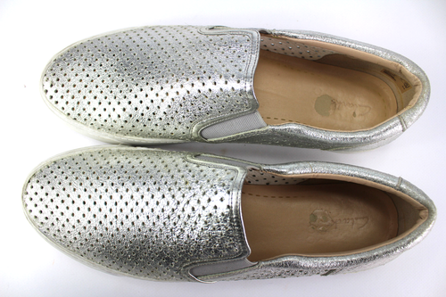 Clarks Gr.42 Uk.8 Damen Comfort Halbschuhe Slipper Sneaker Beige Top H 621 - Bild 3 von 4