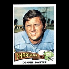Dennis Partee 1975 Topps Rookie San Diego Chargers #68