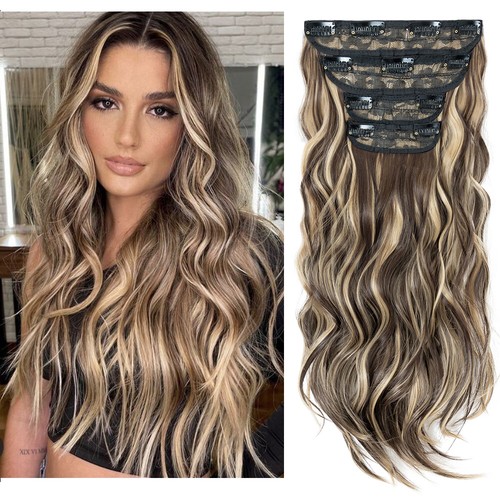 MEGA Thick 100% Natural Extensions Clip in HAIR EXTENTIONS 11 Clips On as Human - Picture 17 of 24