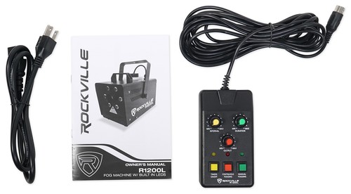 (2) Chauvet DJ Helicopter Q6 DMX Rotating Dance Floor Lights+Fog Machine+Lights - Picture 10 of 11
