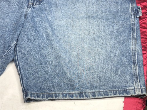 VTG Wrangler Shorts Mens 42 Blue Carpenter Straight Y2K 10” Workwear Denim a - Picture 2 of 9