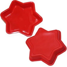 Star Silicone Cake Mould Non Stick Mold Easy Bake Kitchen Baking Tin Gift