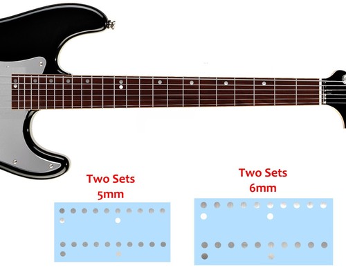 Offset Dots 5mm+6mm Guitar/Bass Sticker Inlay - 9 colors (2/2 Pack) - Picture 4 of 10