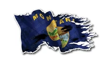 3x Montana State Flag Decal Sticker Car Truck Window Vehicle Bumper Vinyl