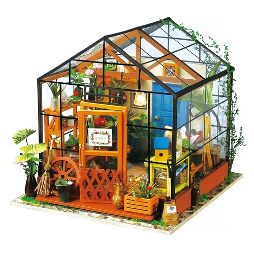 LED Rolife Cathy’s Flower House DIY Miniature Doll House Dollhouse - Picture 2 of 11