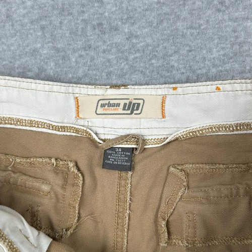 Urban Pipeline Cargo Shorts Mens 34x10 Khaki Vintage Surplus Y2K 90'S Baggy - Picture 8 of 13