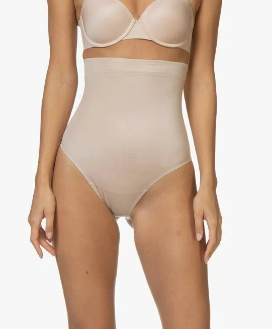 SPANX Suit Your Fancy High-Waisted Thong- Champagne Beige- XL