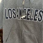 Leehanton Sports Jacket Los Angeles Sz M Hooded Lined — photo 5