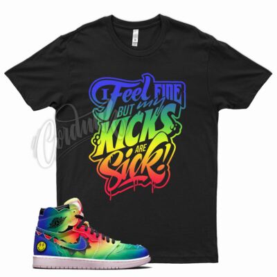 SICK T Shirt for J1 1 J Balvin Tie Dye Rainbow Be true Multi Color 