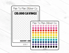 2076-1~~20,000 Savings Tracker Planner Stickers.