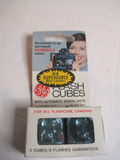 Vintage Supercube Camera Flash Cubes - 2 Cubes 8 Flashes General Electric NOS