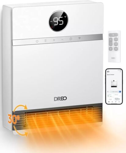 Smart Wall Heater, IP24 Easy-Mounted PTC Space Heater for Indoor Use