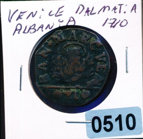 ITALY - VENICE -COPPER - 1710 DALMATIA - ALBANIA K15 - #0510 compare