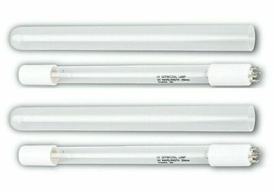 6W UV Replacement Quartz Sleeves and 4 Prong Bulbs for our Ultraviolet Light 4pc