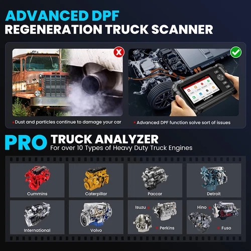 2025 Launch CRP129 HD KFZ Diagnosegerät OBD2 Scanner ALLE SYSTEM für LKW Trucks - Bild 9 von 15