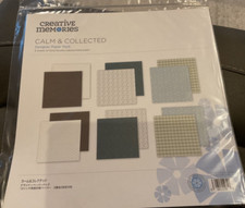 Creative Memories - CALM AND COLLECTED- 6-Sht Designer Paper 2-side-12x12- NEW