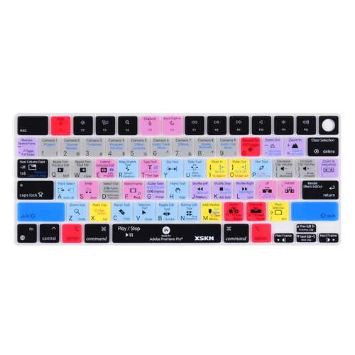 XSKN US EU Premiere Pro Keyboard Cover Skin for 2021-2024 Macbook Pro 14.2/16.2 - 第 1/18 張圖片