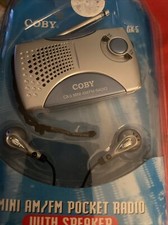 Coby CX-5 Mini Portable Pocket Radio With Speaker Brand New