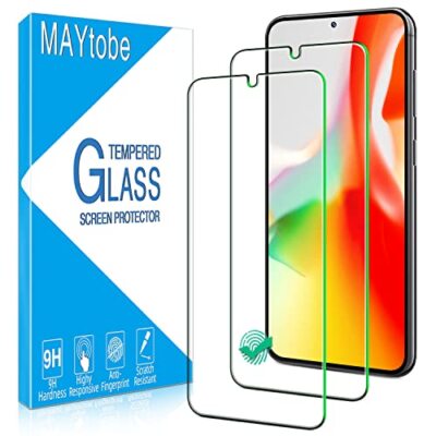 Paquete de 2 protectores de pantalla de vidrio templado para Galaxy S23 5G