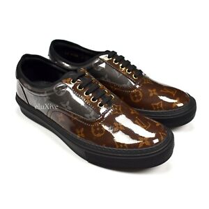 NWT Louis Vuitton Men&#39;s Monogram Glaze Logo Trocadero Sneakers 8 LV 9 AUTHENTIC | eBay