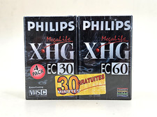 Lot 4 Cassette Philips VHS C EC60 dont une  K7 EC30 pour Caméscope - Neuf
