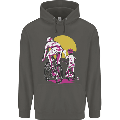 Father & Son Cycling Fathers Day Bicycle Bike Childrens Kids Hoodie - Picture 40 of 88