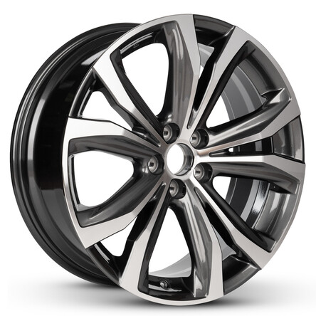 New Wheel For 2016-2022 Lexus RX350 20 Inch Machined Charcoal Aluminum Rim - Picture 2 of 9