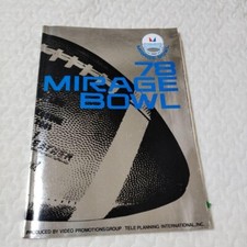 Mirage Bowl 1978 (Temple University vs Boston College) Program American football