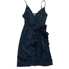 Steve Madden Size 4 Georgina Satin Mini Dress Black Sleeveless NWOT