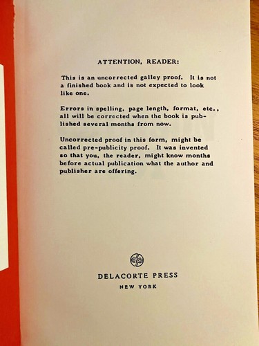 Signed Bookplate Robert B. Parker - Crimson Joy ARC Uncorrected Proof Nice - Picture 3 of 4