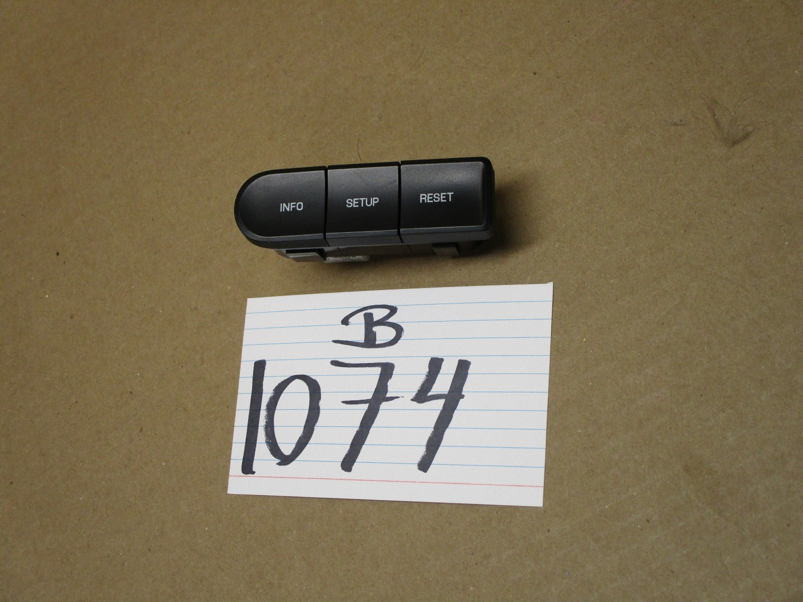 07 08 09 10 Ford Edge Information Setup Reset Switch Control Power #1074-B