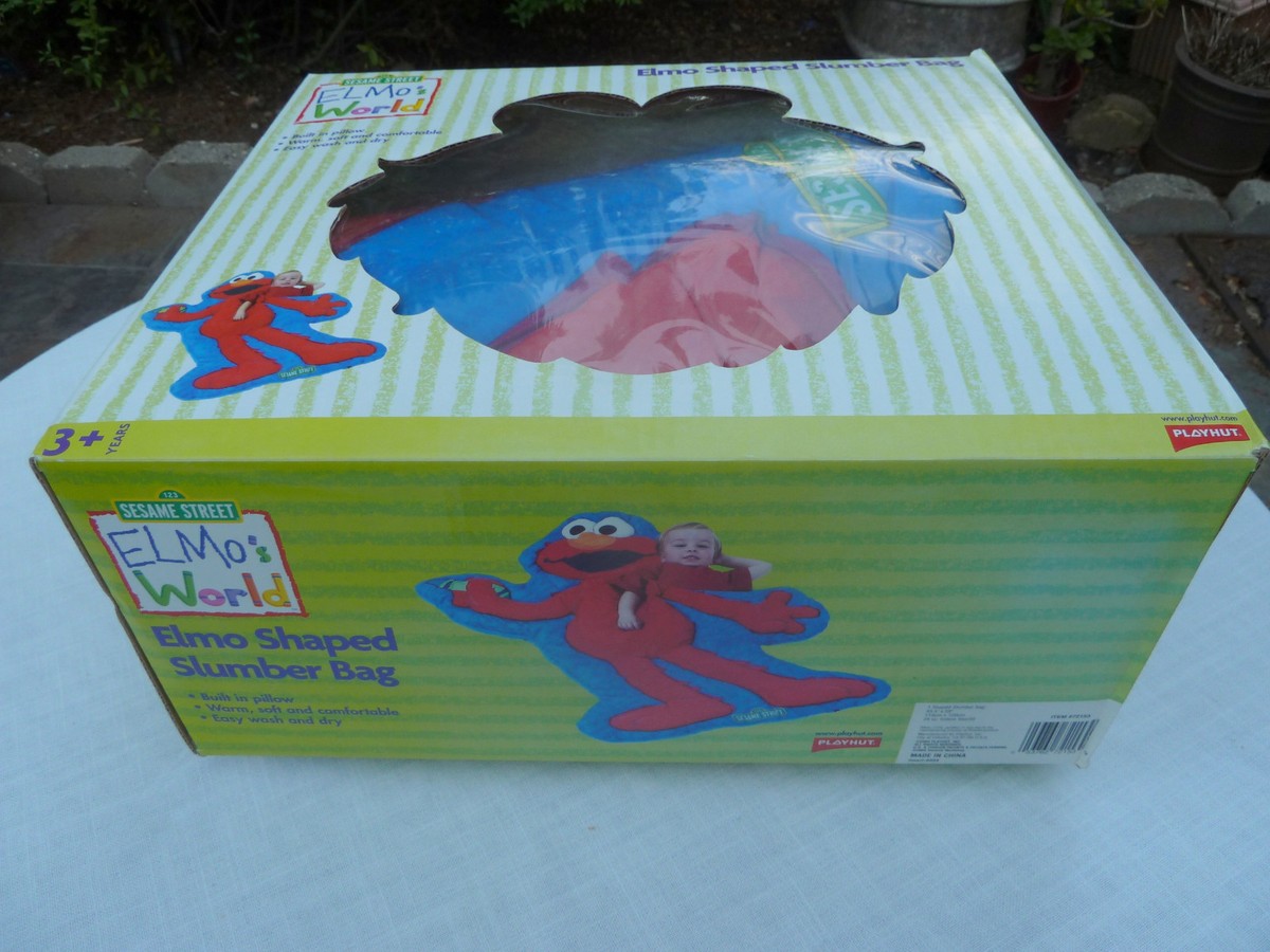 Vintage 2004 Playhut ELMO Shaped Sleeping/Slumber Bag/Childs Nap
