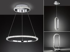 Außergewöhnliche große Kristall Esszimmerleuchten mehrflammig Nachtischlampen