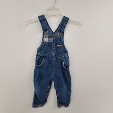 OshKosh B'Gosh Toddler Boy Denim Overalls Blue Size 3T Casual Play classic