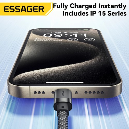 Cavo USB-C 100W Magnetico Ricarica Rapida 1M, Organizza Filo Durevole Flessibile - Foto 4 di 10