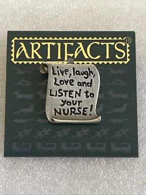 JJ Jonette Jewelry Live Laugh Love Listen to your NURSE Pin. #7