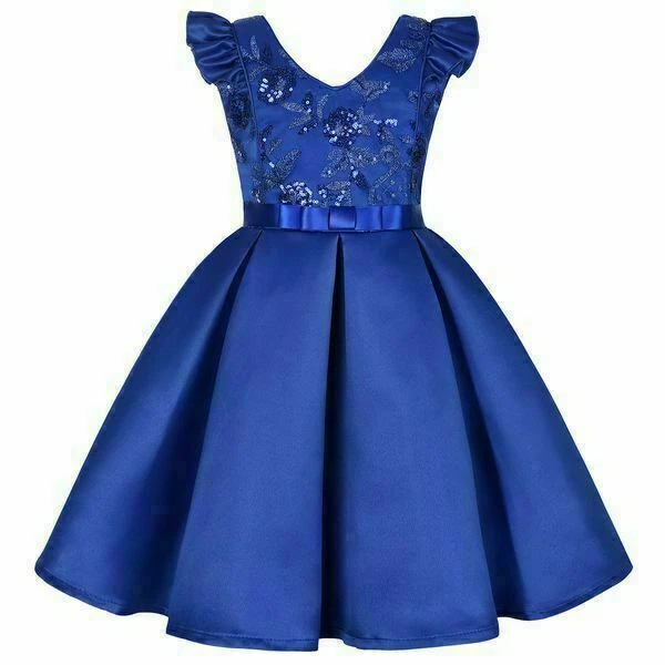 Baby Dress Princess Bridesmaid Casual Kid Party Girl Wedding