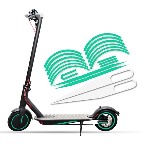 Wheel Hubs Sticker Reflective Waterproof Warning Strip for Xiaomi M365 Scooter - Picture 11 of 16