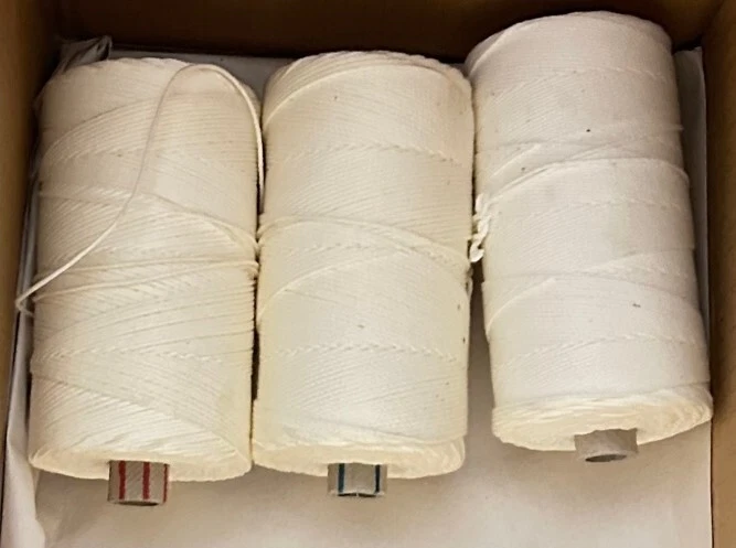 Nylongarn 20/18, 250 gr. Rolle, rohweiß, Netzgarn Nylon Makramee Stapelfaser