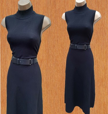 karen millen black dress with belt