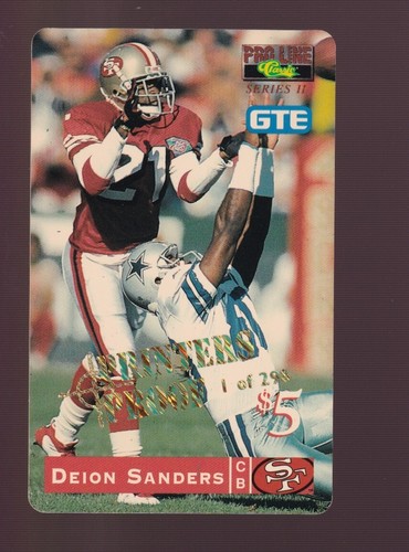 Impresoras Classic Pro Line 1995 a prueba/298 Deion Sanders San Francisco 49ers
