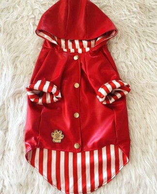 Cat Dog Dress- Jacket for your cute friends - Handmade Pet Jacket - Red ...