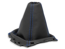 SCHALTMANSCHETTE FÜR TOYOTA AVENSIS T27 2009-2014 SCHALTSACK LEDER NAHT BLAU