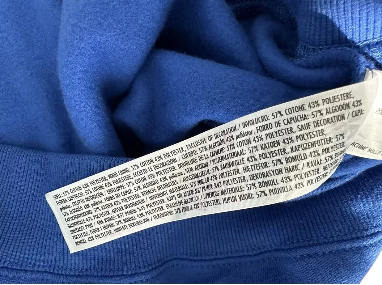 VETEMENTS Felpa con cappuccio Disney Parks Star Wars Darth Vader blu servizi di sicurezza taglia S